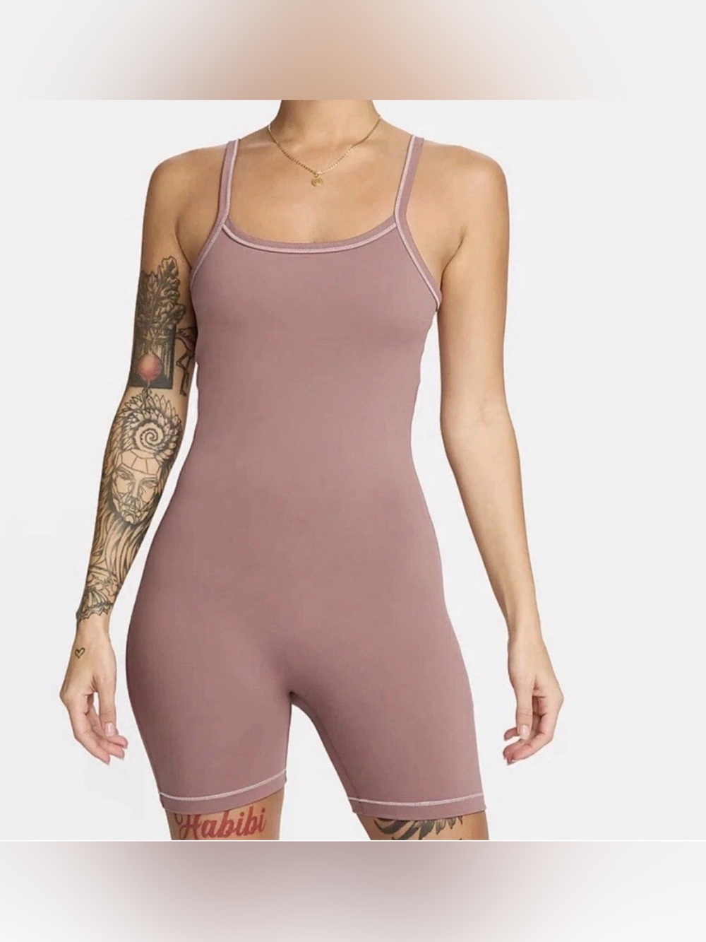 Nike Sportswear Dri-FIT Bodysuit | FQ2161-208 | Mauve | Size Medium | NWT